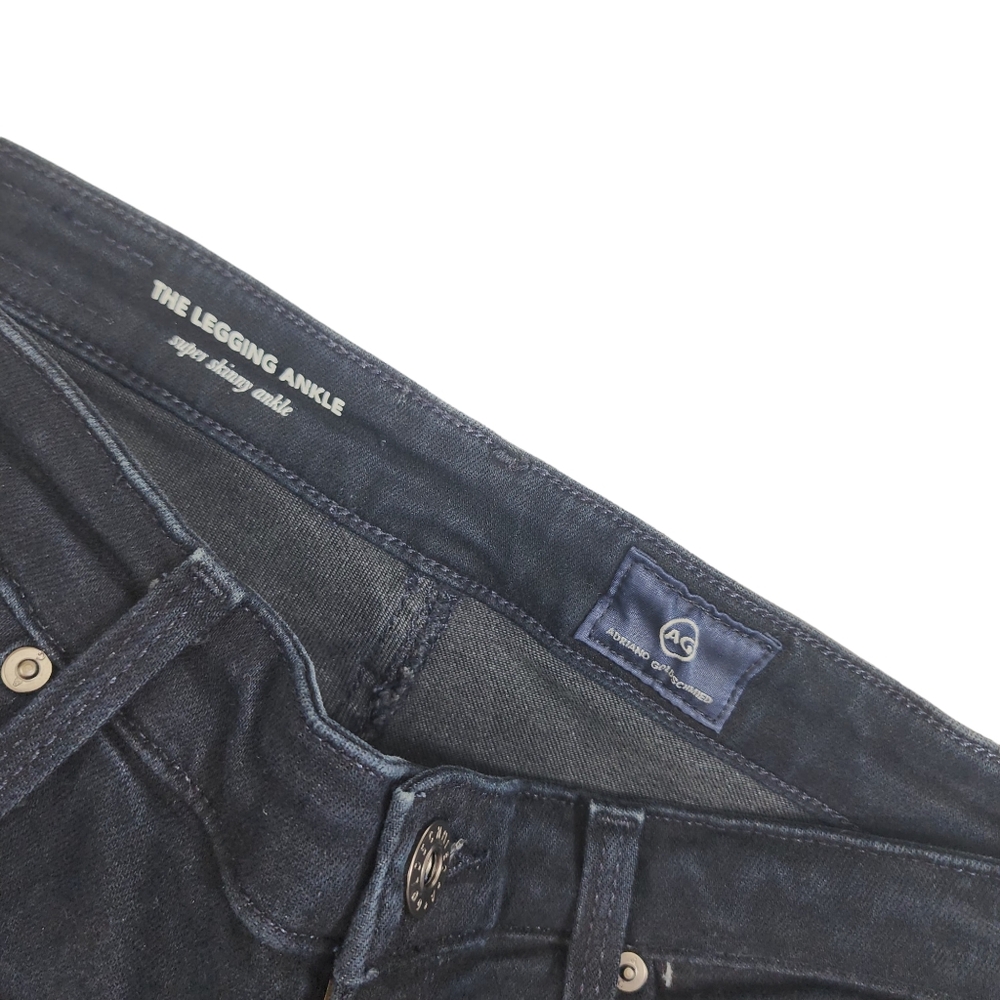 ADRIANO GOLDSCHMIED The Legging Ankle  Super Skinny Dark Wash Denim Womens 26R - Picture 2 of 8
